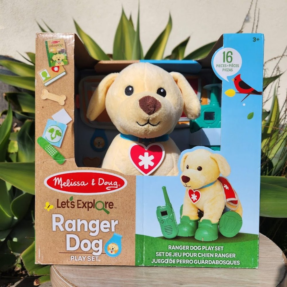 Melissa & Doug Let's Explore Ranger Rescue Dog Pretend Play Set Gear Puppy Camp